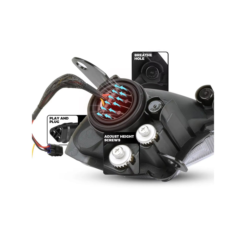 Yamaha Raptor DRL Adjustable Turn Signal LED Headlight for ATV - 827432_5