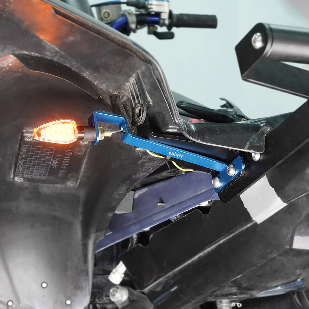 Rear Turn Signal Light Mount Bracket Holder -blue