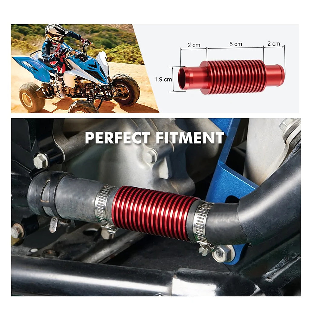 Billet In Line Super Cooler For Yamaha Raptor Rhino Grizzly Red - 890073