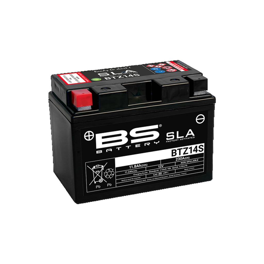 BTZ14S SLA 12V Powersport Motorcycle Battery, Maintenance Free & Spillproof - EB11243794