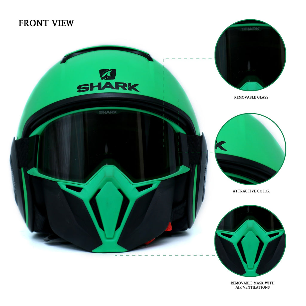 SHARK Street Drak Tribute RM Convertible Open Face Helmet - 870207_2