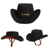 Retro Western Cowboy Open Face Motorcycle Half Helmet_5