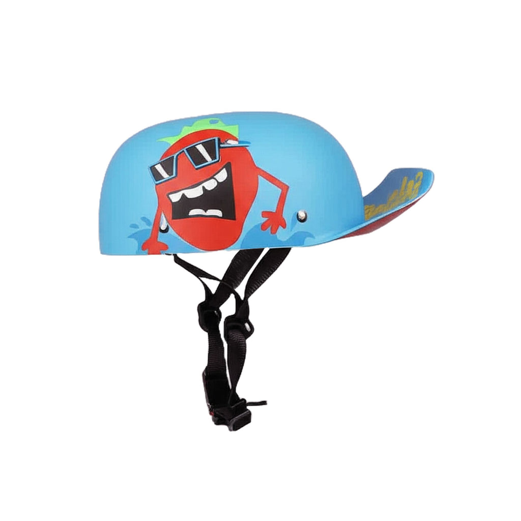 ROCK KNIGHT Skull Retro Half Shell Open Face Motorcycle Cap Helmet_2