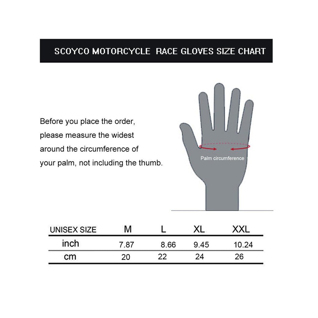 SCOYCO MC29D Motorcycle Gloves Half Finger Black-872329