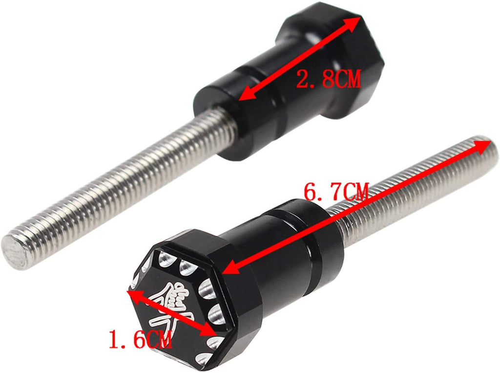 Suzuki Hayabusa Seat Thumb Screws Bolt Black_2