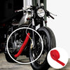 Bike Exhaust Pipe Insulation Heat-Wrap 5CM x 10M Red_2